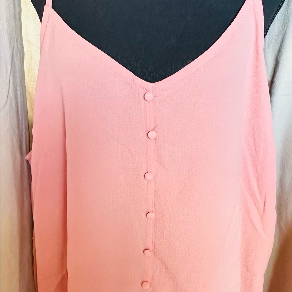 NWT Zenobia Pink Tank Top. Size 3xl. Adjustable straps - Picture 2 of 9